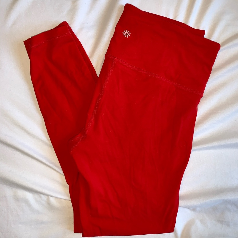 Gorgeous red athleta leggings